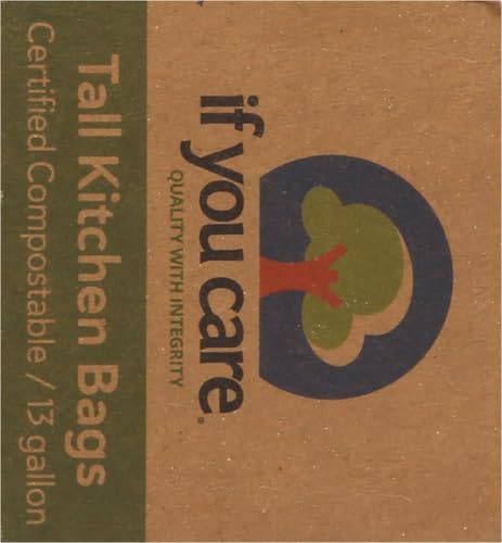 If You Care Tall Kitchen Bags, 13 gal, 12 Count (Pack of 12)