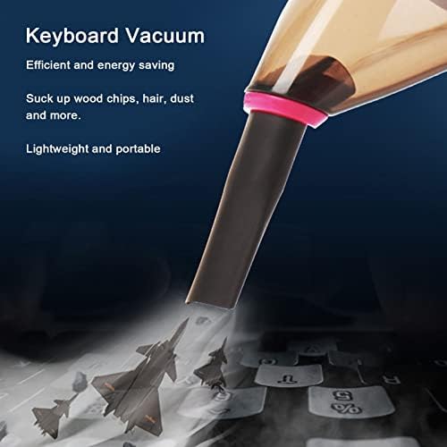 HEEPDD USB Handheld Keyboard Vacuum Cleaner, Mini Portable Desktop Dust Cleaner with Powerful Suction for Car Interior, Drawers, Crevices