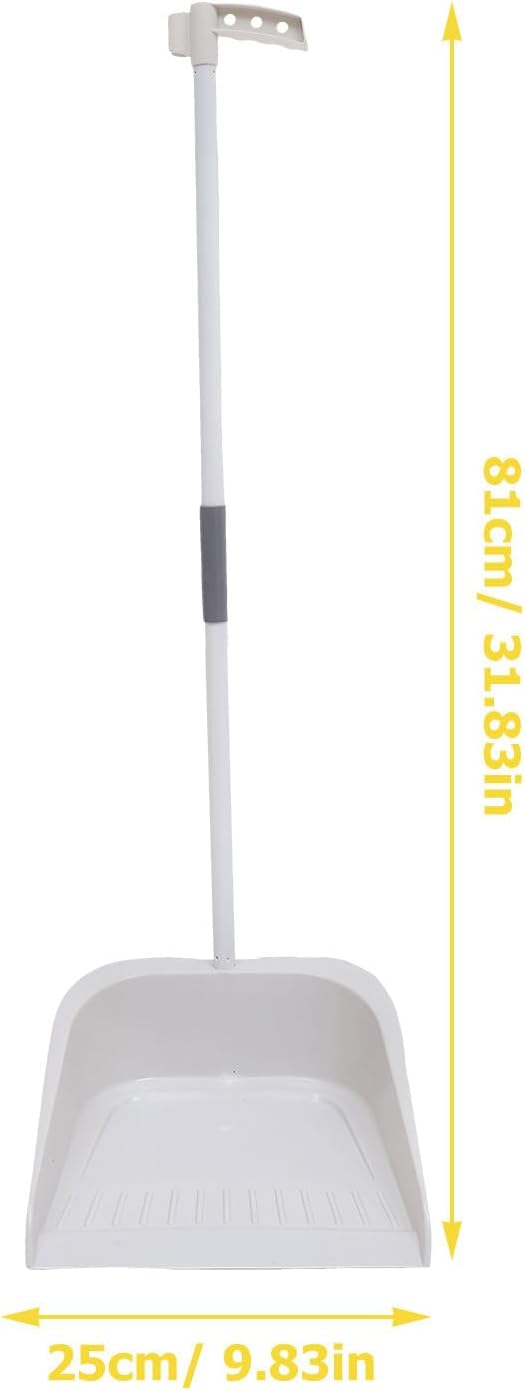 ULTECHNOVO Broom and Dustpan Set for Home - 35.43In Long Handle Soft Broom with Upright Dustpan Combo for Indoor Floor Cleaning Kitchen Office Use Heavy Duty Sweeping Tool