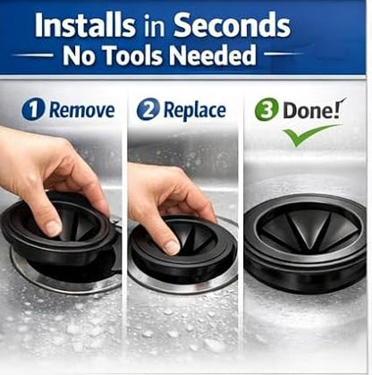 Replacement for Insinkerator Antimicrobial Quiet Collar Sink Baffle Part# QCB-AM, Evolution Garbage Disposals, 3.25" diameter, Replacement for InSinkErator QCB-AM Sink Baffle Splash Guard