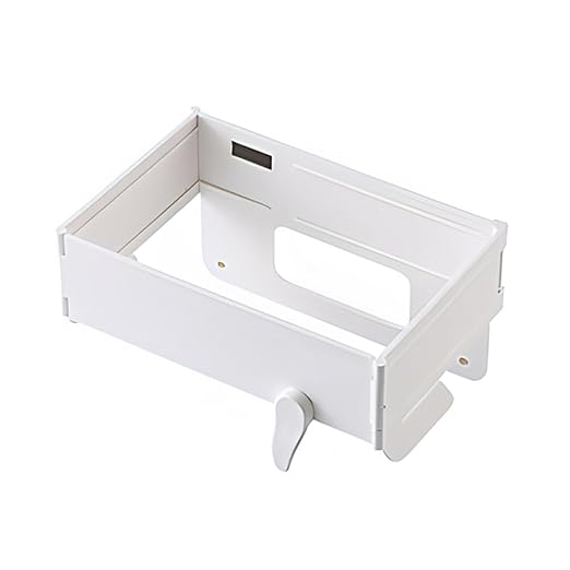 MiOYOOW Over The Cabinet Trash Bag Holder, Foldable Garbage Bag Organizer, Hanging Waste Bin for Kitchen Cabinets Doors