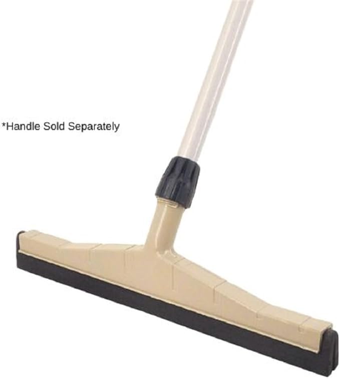 Soro Essentials- 18” Double Foam Blade Floor Squeegee Head Plastic- Commerical Lightweight Floor Scrubber Floor Squeegee for Tile Rubber Blade Cleaning Supplies Home Kitchen Restaurant