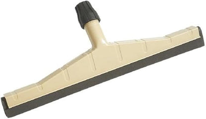 Soro Essentials- 18” Double Foam Blade Floor Squeegee Head Plastic- Commerical Lightweight Floor Scrubber Floor Squeegee for Tile Rubber Blade Cleaning Supplies Home Kitchen Restaurant