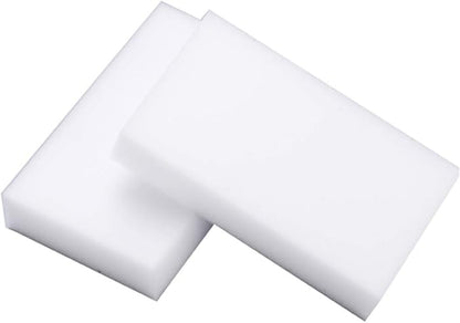 Magic Washing Sponges, 50-Pack Melamine Foam Eraser Blocks for Household Kitchen Bathroom Sink Washing 10x6x2cm White (931)