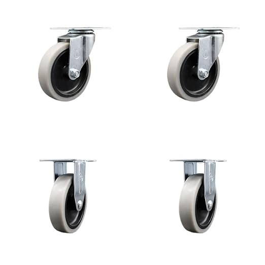 7734L1 FG7734L10000 7734L2 FG7734L20000 Rubbermaid Replacement Caster Set, 4PK