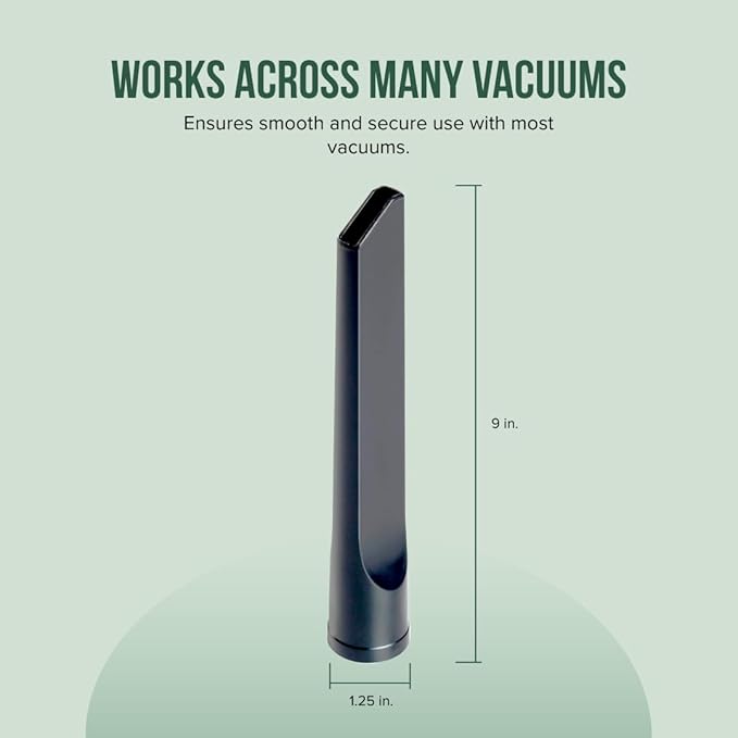 Selgo Universal 1 ¼ Inch (32mm) 9-Inch Long Black Vacuum Cleaner Crevice Tool, Pack of 10