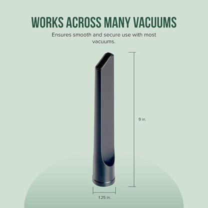 Selgo Universal 1 ¼ Inch (32mm) 9-Inch Long Black Vacuum Cleaner Crevice Tool, Pack of 10