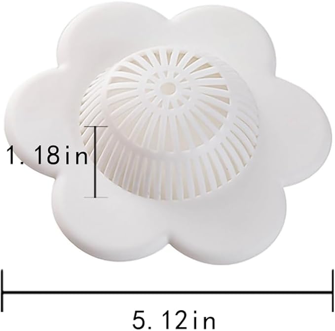 Hair Catcher Silicone Hair Stopper Shower Drain Covers with Suction Cups Suit for Bathroom Bathtub and Kitchen 1 Pack