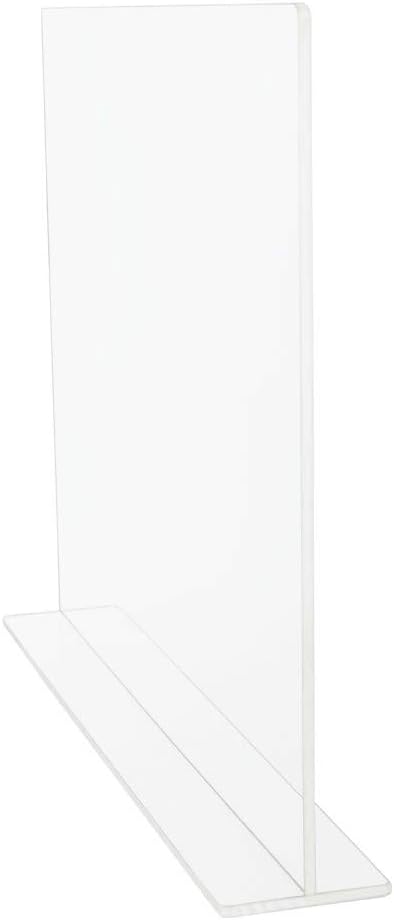 SOURCEONE.ORG USA Made Premium Clear Acrylic Splash Guard Counter Top Protector (Flat Top)
