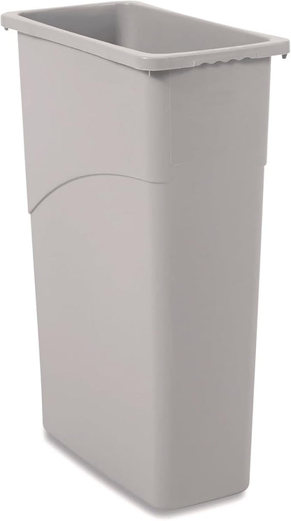 Boardwalk Slim Garbage Can, 30" Plastic Waste Container, 23 Gallon Capacity, Commercial Indoor, Made in The USA