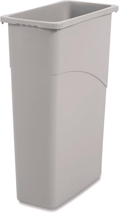 Boardwalk Slim Garbage Can, 30" Plastic Waste Container, 23 Gallon Capacity, Commercial Indoor, Made in The USA