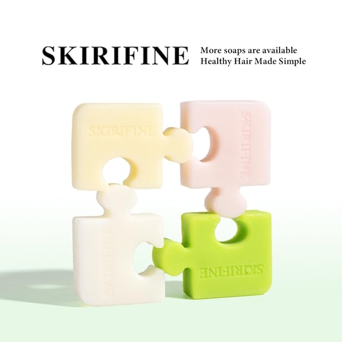 Puzzle-Shaped Lemon Solid Shampoo Bar - Oil Control & Refreshing for Normal to Oily Hair - Crisp, Clean Scent, Plastic-Free (3.5oz)