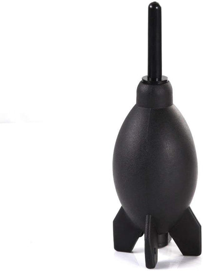 FocusFoto PRO 6.6 Inch Rubber Rocket Air Blower Duster Cleaner Dust Cleaning for DSLR Camera CCD Lens Keyboard Black