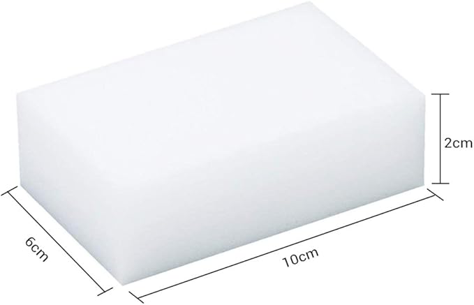 Magic Washing Sponges, 50-Pack Melamine Foam Eraser Blocks for Household Kitchen Bathroom Sink Washing 10x6x2cm White (931)