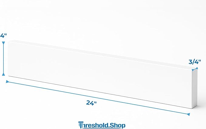 Bathroom Vanity Sink Backsplash/Sidesplash (Super White Engineered Marble, 4" x 24")