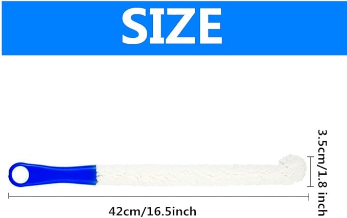 Wine Cleaning Brush Flexible Long Bottle Brush Cleaner for Wine Decanters, Goblets, Champagne, Cups, Glasses, Multi-Function Household Cleaning Tools (Dark Blue)