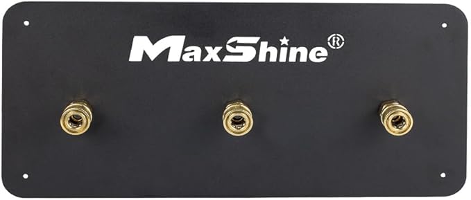 Maxshine 1/4" Universal Quick Connect Foam Cannon Holder (3 Cannons, Brand) – Wall-Mounted Organizer for Garage & Mobile Detailing – Holds Multiple Foam Cannons – Durable & Compatible Design