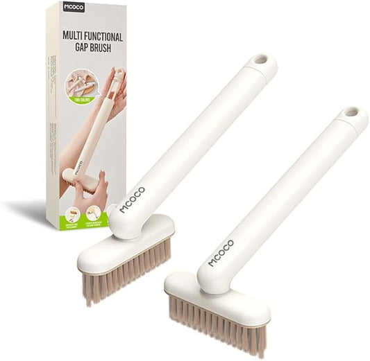 Crevice Cleaning Brush Cleaning Brushes for household use Multi-Purpose Hard Bristle Brushes Bathroom Brush for Kitchen Window Toilet Grout Bottle Sink Corners Blender Small Spaces 2 pack Yellow