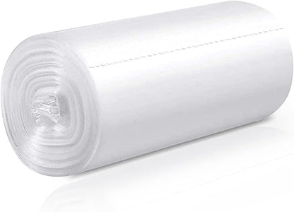 WAIKAS Trash Bags 13 Gallon, 20 Count, Medium Garbage Bags, No Flaps/Ties, 62x75cm,16.8g/pcs, Unscented, White