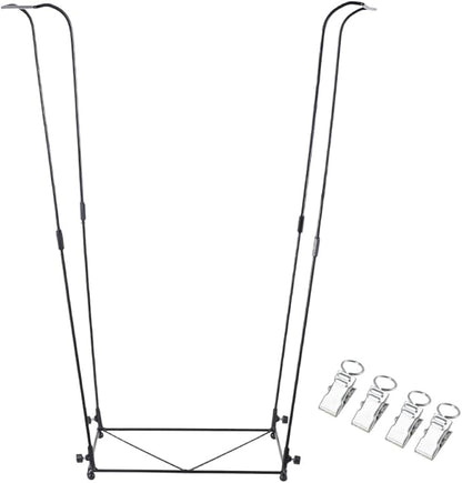 Trash Bag Holder, Metal Garbage Bag Holder, 30-45 Gallon Portable Trash Bag Holder Stand, Multi-use Leaf Bag Holder for Yard, Camping, Party, Wedding