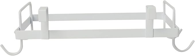 Household Essentials Metal Over the Door Trash Bag Holder, White