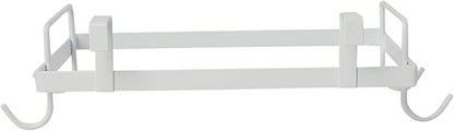 Household Essentials Metal Over the Door Trash Bag Holder, White