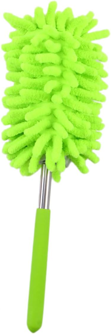 Comfortable to Hold Chenille Duster Telescopic Handle Microfiber Car Duster Extendable Soft for Ceiling Fans Blinds No Scratch