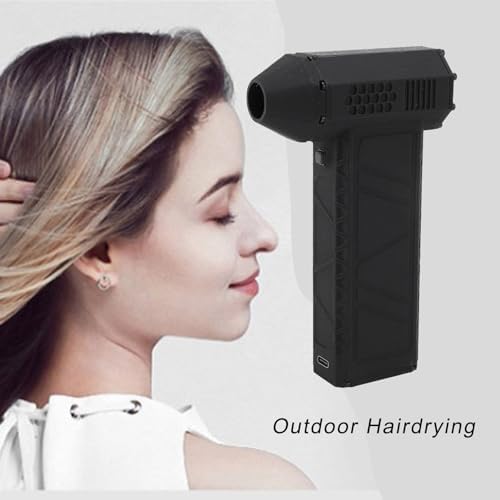 Mini Turbo Fan Air Blower, 130000RPM Handheld Electric, Powerful Wind Speed 5600mAh Brushless Motor Mini Fan for Dust Snow Blowing