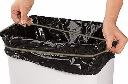 Garbage Can Rubber Bands, Fits 13-30 Gallon Bins, Heavy-duty Trash Can Bands to Hold Garbage Bags in Place, Trash Bag Holder Band with High Elasticity, Set of 3 in Black, Blue, and Green