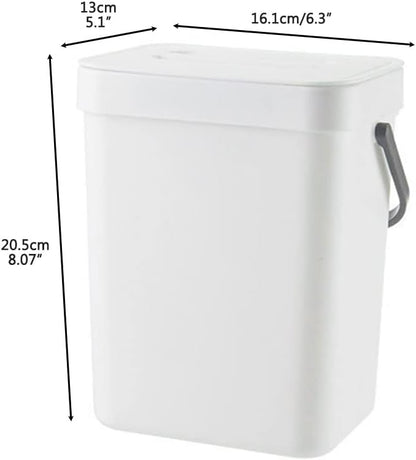 3L Small Kitchen Compost Bin, PP Material, Pressure Design Household Countertop Container with Lid for Rubbish Composter (3)
