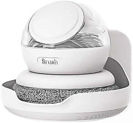 Fenteer Soap Dispenser Brush Set for Kitchen and Cleaning, White, 2 Pcs