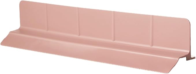 Food Grade Silicone Sink Splash Guard (23 Inch), 7 Strong Suction Cups Non-Slip Water Protector, Dishwasher Safe & Cuttable for Kitchen/Bathroom Countertops (Pink)