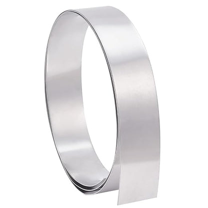 PH PandaHall Aluminum Flashing Roll 1060 Grade 1mm x 2 inch x 6.5Ft Metal Strips Bendable Pure Aluminium Strip Aluminum Sheet Metal Roll Flat Wire for DIY Craft Jewelry Making