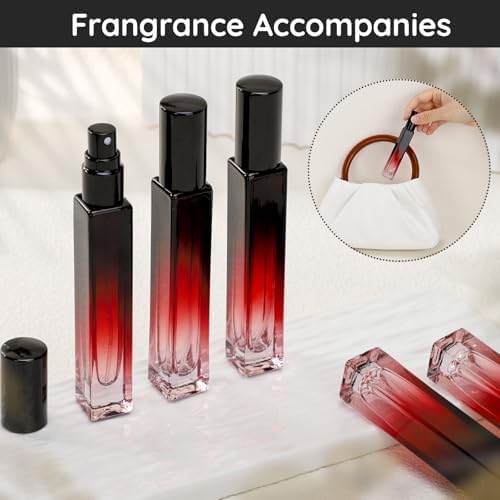 Segbeauty 10ML Travel Cologne Sprayer, 10 Pack Refillable Atomizer Spray Bottle for Perfume, Empty Mini Glass Perfume Bottle Fine Mist Dispenser, Portable Leak-proof Sample Bottles for Travel Outgoing