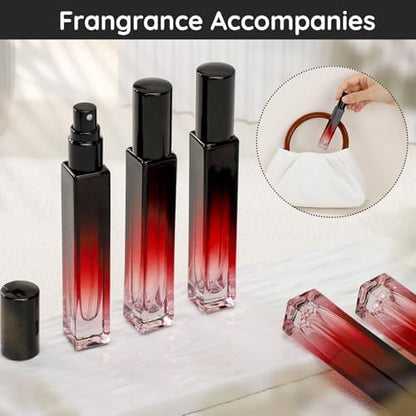 Segbeauty 10ML Travel Cologne Sprayer, 10 Pack Refillable Atomizer Spray Bottle for Perfume, Empty Mini Glass Perfume Bottle Fine Mist Dispenser, Portable Leak-proof Sample Bottles for Travel Outgoing