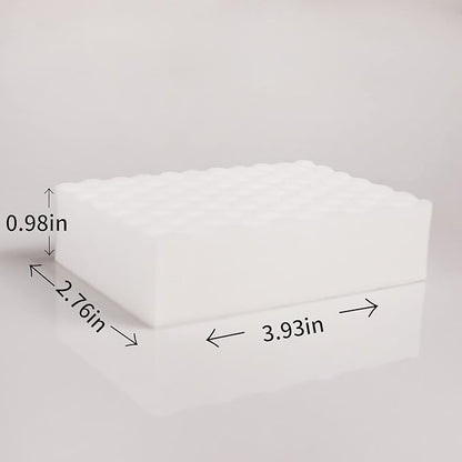 Magic Sponges Eraser,10 Pack Melamine Sponge in Bulk,2X Density,Long Lasting,Cleaning Sponge for Kitchen, Bathroom,Bathtub, Sink,Furniture, Wall Cleaner (White, 3.93x2.76x0.98in)
