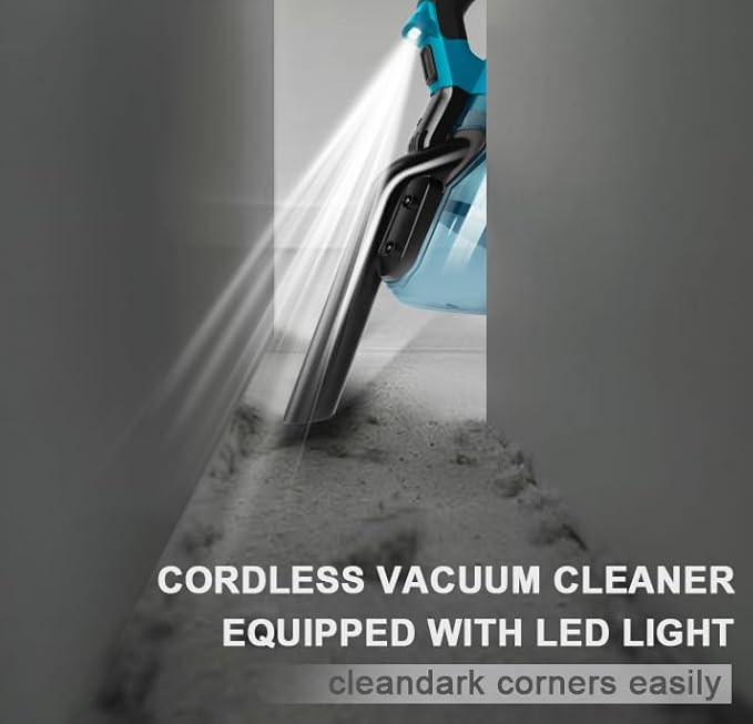 Cordless Vacuum Compatible with Makita 18V Battery, Handheld Vacuum Cleaner for Home Car Hardwood Floor Carpet, Portable Shop Vacuum with Washable HEPA Filter(Tool Only)