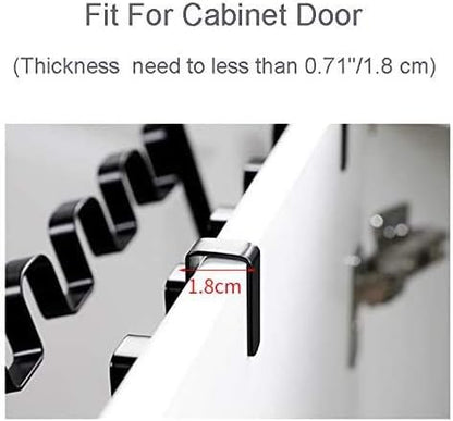 LANGUGU Stainless Steel Foldable Trash Rack Garbage Bag Holder Door Back Type Multi-Functional for Kitchen Hook Hang Dishcloth, Mounts Over Cabinet Doors Cupboards Frame