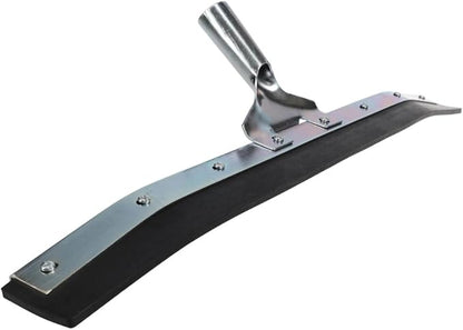 PRO SOURCE 24" Wide Petroleum-Resistant Curved-Blade Floor Squeegee: Taper Handle Connection