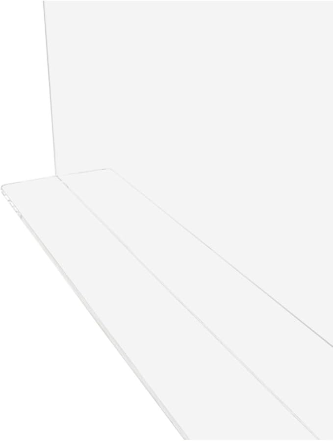 SOURCEONE.ORG USA Made Premium Clear Acrylic Splash Guard Counter Top Protector (Flat Top)
