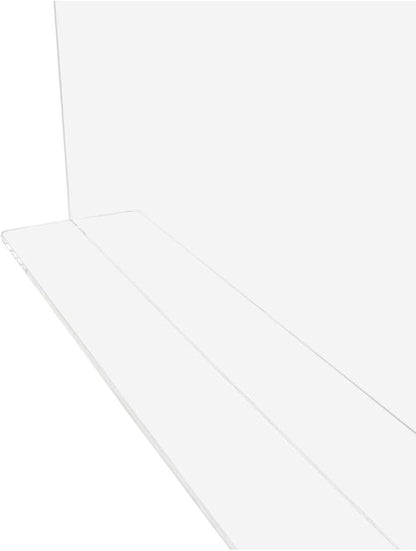 SOURCEONE.ORG USA Made Premium Clear Acrylic Splash Guard Counter Top Protector (Flat Top)