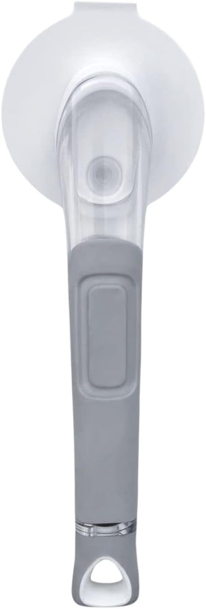 The Original Smiling Handle with Soap Dispensing for The Smiling Sponge with Smilyeez Caddy, Dishwand with Sponges, and 2 Scrub Mojis (Black)