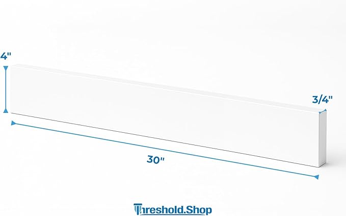 Bathroom Vanity Sink Backsplash/Sidesplash (Super White Engineered Marble, 4" x 30")