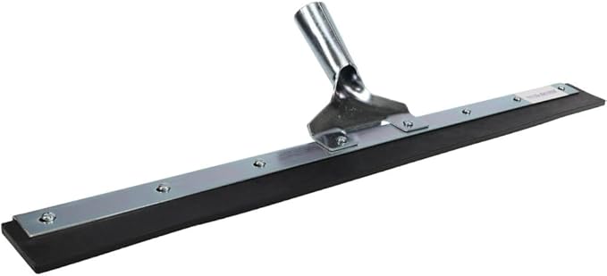 PRO SOURCE 24" Wide Petroleum-Resistant Straight-Blade Floor Squeegee: Taper Handle Connection