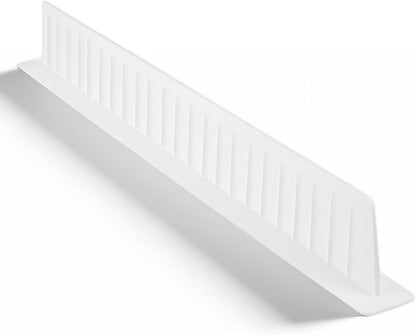 Silicone Sink Splash Guard for Kitchen Edge, 20 Inch Long Water Barrier with Strong Suction Cups, White Dish Washing Baffle for Countertop, Wet Clothes Protector for Island & Bathroom, Reusa