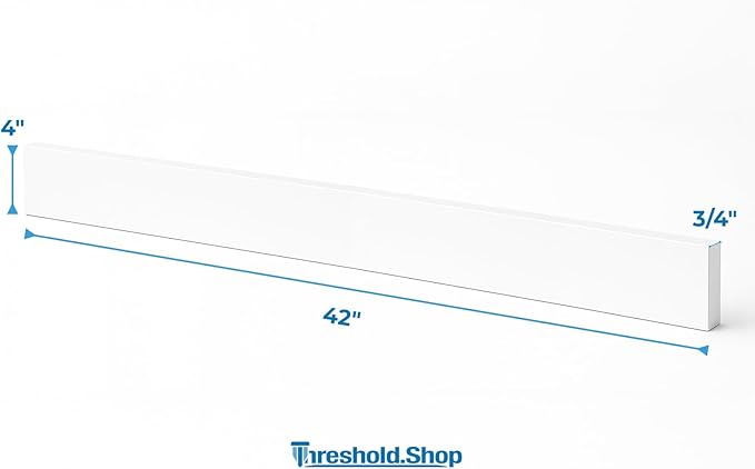 Bathroom Vanity Sink Backsplash/Sidesplash (Super White Engineered Marble, 4" x 42")
