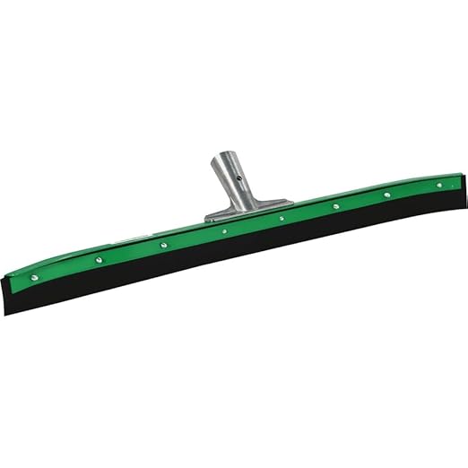 "Unger FP90C 36"" Aquad ozer Heavy Duty Curved Floor Squeegee with Neoprene Rubber", black, green