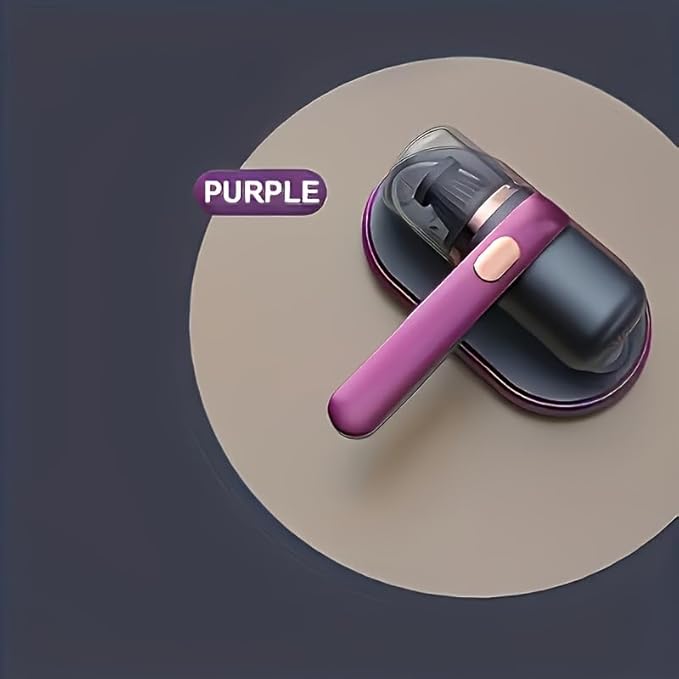 Rechargeable Handheld Bed Vacuum Cleaner, Super Suction and Low Noise, UV, Washable Filter for Deep Cleaning, Cordless Mattress Vacuum Cleaner, Effectively Cleans Beds, Sofas, Pet Hair and Carpets