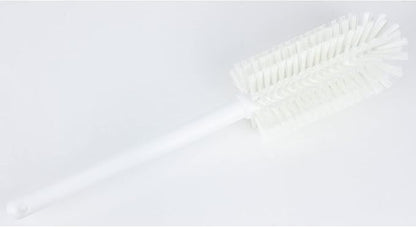 SPARTA Large Water Bottle Brush Ideal for Wide-Mouth Jars, Bottles and Tumblers, Dishwashing Tool with Handle for Home and Commercial Kitchens, Plastic, 16 Inches, White
