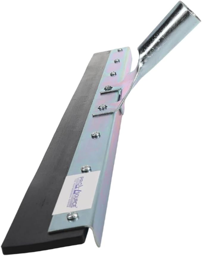 PRO SOURCE 24" Wide Petroleum-Resistant Straight-Blade Floor Squeegee: Taper Handle Connection